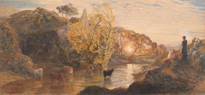 Tintern Abbey at Sunset by Samuel Palmer